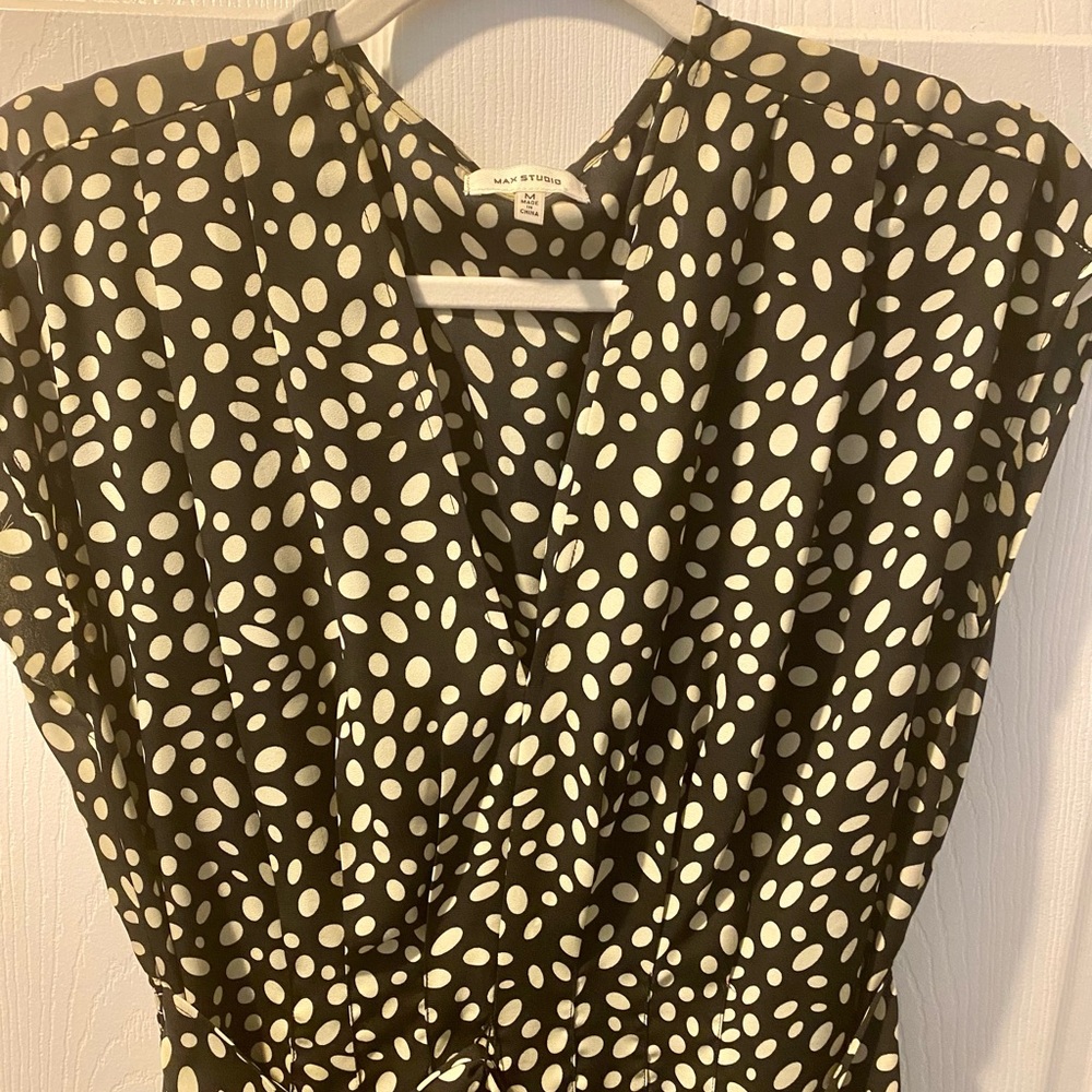 Comfortable Easy Polka Dot Dress Max Studios